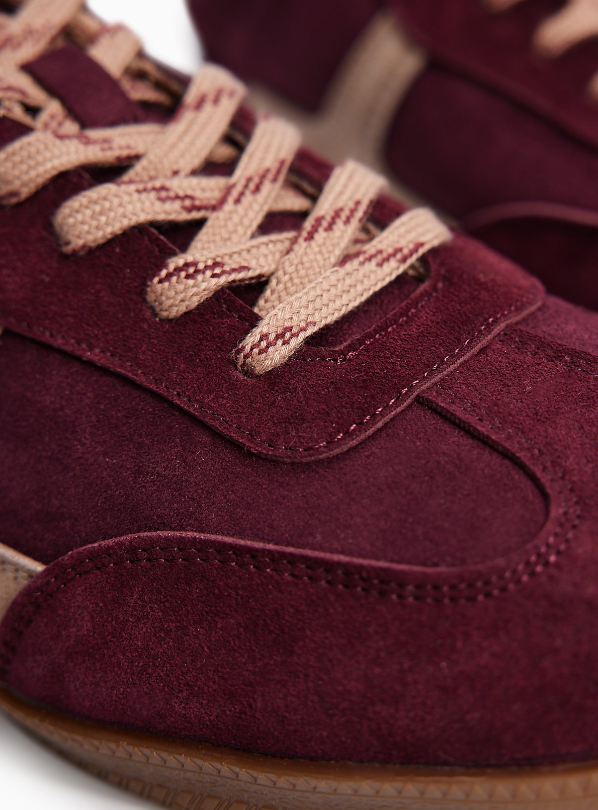 Dark Red Retro Bowling Trainers 4 - Image 3 thumbnail